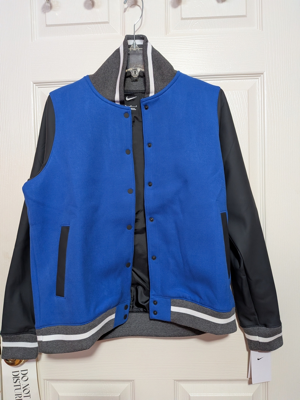 Nike Women’s Royal Blue and Pewter Bomber Jacket, Medium, NWT